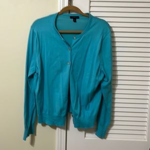 Lands End button front cardigan with full length sleeves